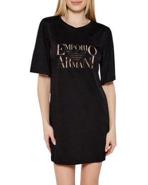 Emporio Armani Kleid Für Den Alltag Ew000618 Af12187 Uc001 Loose Fit - Schwarz