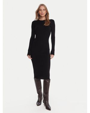 Kontatto Strickkleid 3M0829C Slim Fit - Schwarz