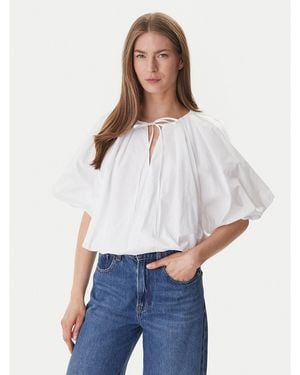 DKNY Bluse Dj6W2228 Regular Fit - Weiß
