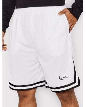 Karlkani Sportshorts Signature 6014433 Weiß Regular Fit