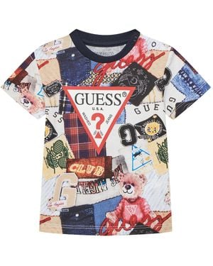 Guess T-Shirt N5Yi04 K8Hm4 Regular Fit - Blau