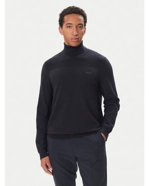BOSS Rollkragenpullover Momentum-X Tn 50568950 Regular Fit - Blau
