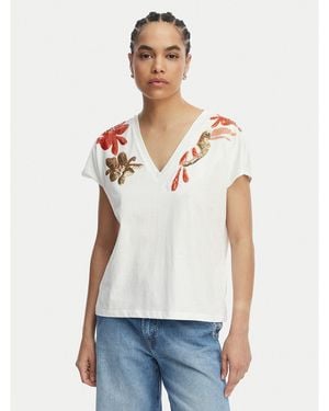 Lola Casademunt T-Shirt Ms2615002 Regular Fit - Weiß