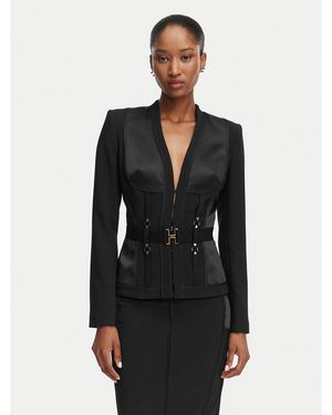 Elisabetta Franchi Sakko Gi-233-62E2-V840 Slim Fit - Schwarz