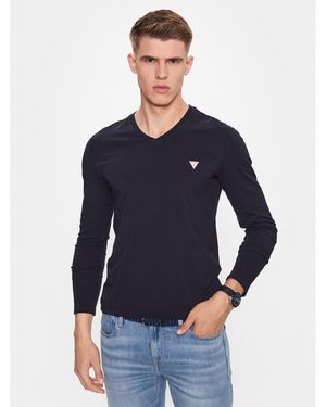 Guess Longsleeve M2Yi08 J1314 Slim Fit - Blau