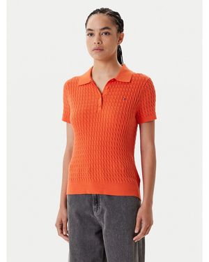 Tommy Hilfiger Poloshirt Fine Ww0Ww41474 Regular Fit - Rot