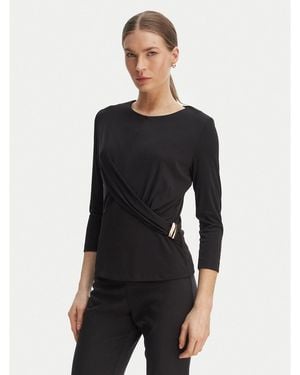 Rinascimento Bluse Cfc0127695003 Slim Fit - Schwarz