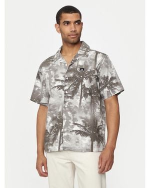 Converse Hemd M Aop Resort Shirt 10026435-A01 Regular Fit - Grau
