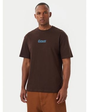Element T-Shirt Bad Doggie Elyzt00560 Regular Fit - Braun