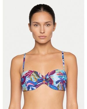 Selmark Bikini-Oberteil Bn916 - Blau