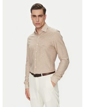 Michael Kors Hemd Mk0Ds01538 Slim Fit - Natur