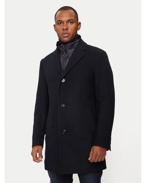 Hechter Paris Wollmantel 45014 142270 Regular Fit - Blau