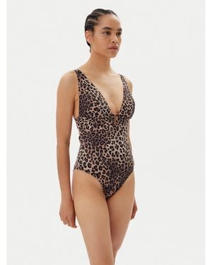 Hunkemöller Badeanzug Luxe Animalia 301743 - Braun