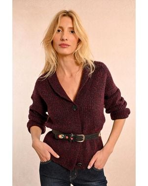 Molly Bracken Ceinture en simili-cuir brodé - Noir