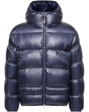 Moncler Moncler Anapo Hooded Mid-Length Down Jacket - Blue