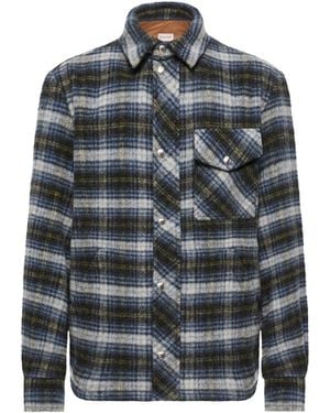 Moncler Moncler Check Wool Shirt Jacket - Grey