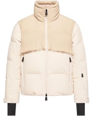 Moncler Moncler Bessin Fringed Insulated Ski Jacket - Natural