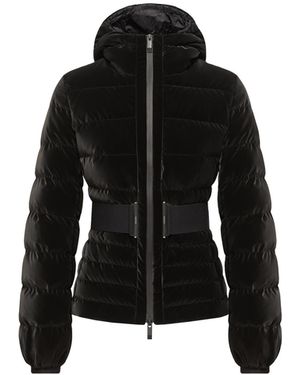 Moncler Moncler Gestuelle Belted Short Down Jacket - Black