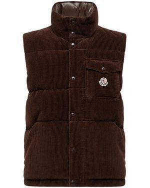 Moncler Agen ベスト - ブラウン