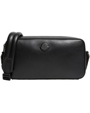 Moncler Moncler Carlo Leather Crossbody Bag - Black