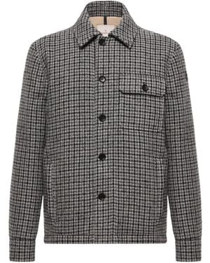 Moncler Moncler Norfol Wool Blend Down Shirt Jacket - Grey