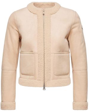 Moncler Moncler Buis Shearling Down Jacket - Natural