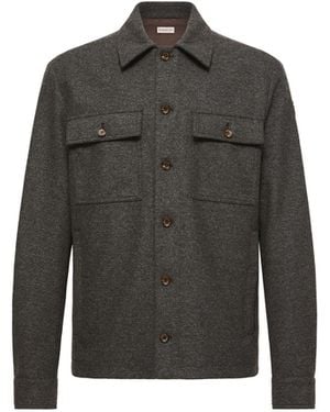 Moncler Moncler Flannel Shirt Jacket - Grey