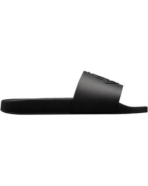 Moncler Moncler Basile Rubber Slides - Black