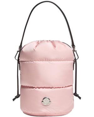 Moncler Moncler Caradoc Water-Repellent Bucket Bag - Pink