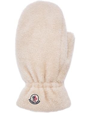 Moncler Moncler Teddy Mittens - White