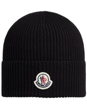 Moncler ニットキャップ - ブラック
