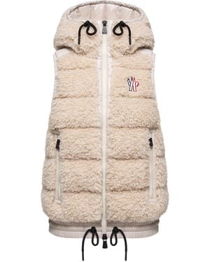 Moncler Teddy Padded Gilet - Natural