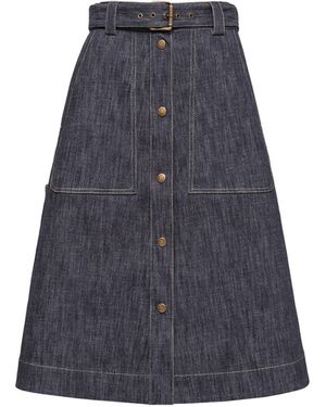 Moncler Denim Skirts - Blue