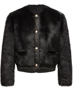 Moncler Moncler Majestueux Shearling Short Down Jacket - Black
