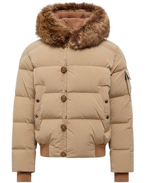 Moncler Luynes ショートダウンジャケット - ナチュラル