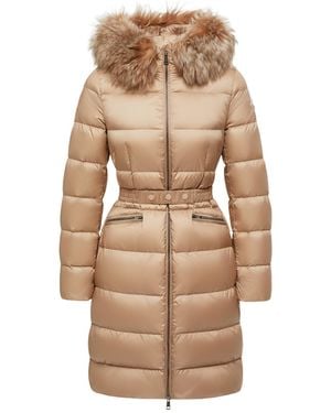 Moncler Boedic ロングダウンジャケット - ナチュラル