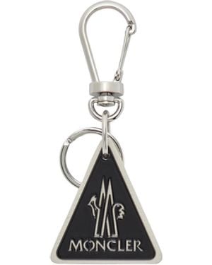 Moncler Moncler Logo Leather Key Ring - Black