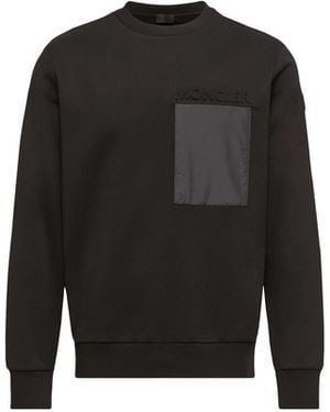 Moncler Moncler Cotton Logo Sweatshirt - Black