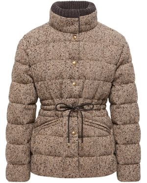 Moncler Antigony ショートダウンジャケット - ブラウン