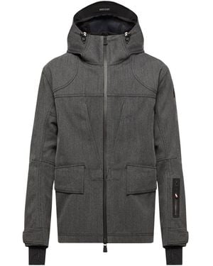 Moncler Moncler Ardiden Hooded Wool Ski Jacket - Grey