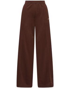 Moncler Moncler Tailored Logo Sweattrousers - Brown