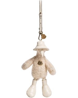 Moncler Moncler キーホルダー, レディース, ホワイト, サイズ - メタリック