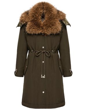 Moncler Moncler Halicte Long Down Parka - Green