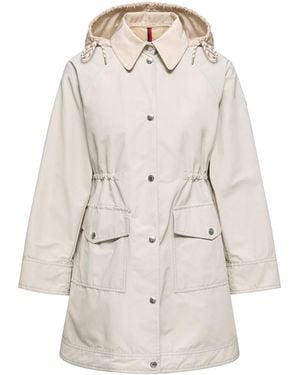 Moncler Moncler Begonia ロングダウンジャケット, レディース, ベージュ, サイズ - ナチュラル