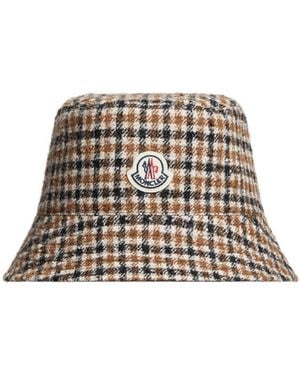 Moncler Reversible Wool Blend Bucket Hat - Multicolour