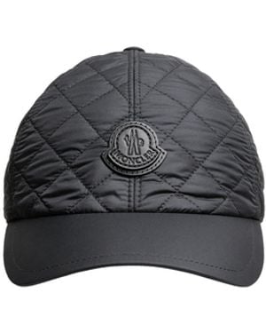 Moncler Moncler Diamond-Quilted Baseball Cap - Black