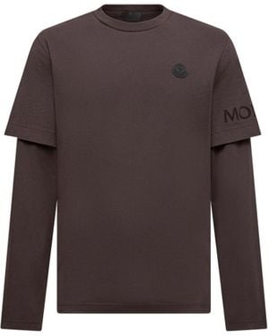 Moncler Tシャツ - ブラウン