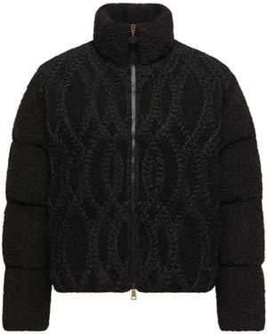 Moncler Moncler Nitidule Bouclé Down Jacket - Black