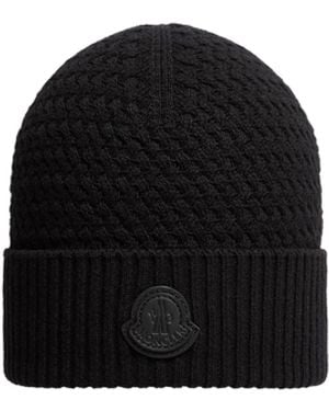 Moncler Moncler Cashmere Blend Beanie - Black
