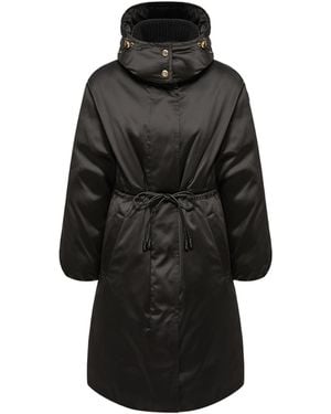 Moncler Moncler Contemplatif Hodded Long Down Parka Jacket - Black